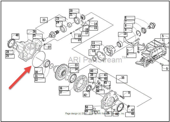 Leaky front differential - Arctic Cat Prowler Forums ... wiring diagram suzuki eiger 400 2007 